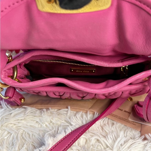 SOLD Authentic MIU MIU Miu Coffer matelassé nappa leather handbag - Picture 9 of 9
